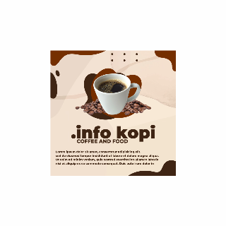 100cm x 100cm - Coffee Shop