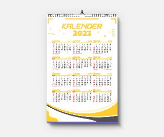 Kalender Dinding - 12 Bulan - Vector 2